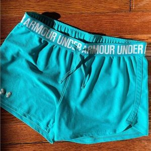 Under amour blue athletic shorts